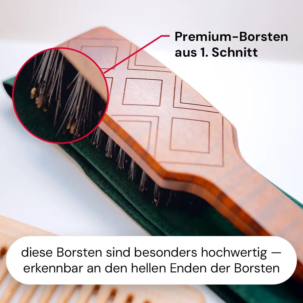 Natural Hair Brush mit Wildschweinborsten M1
