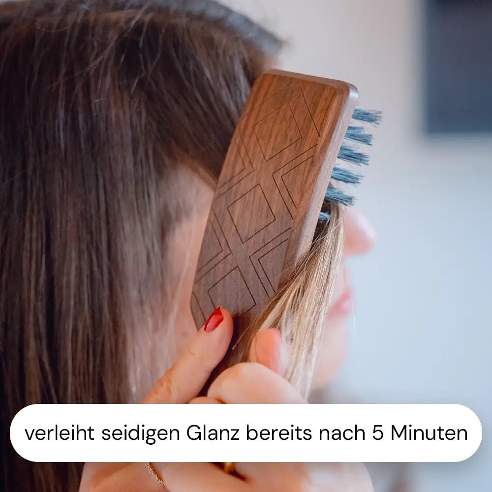 Natural Hair Brush mit Wildschweinborsten M1