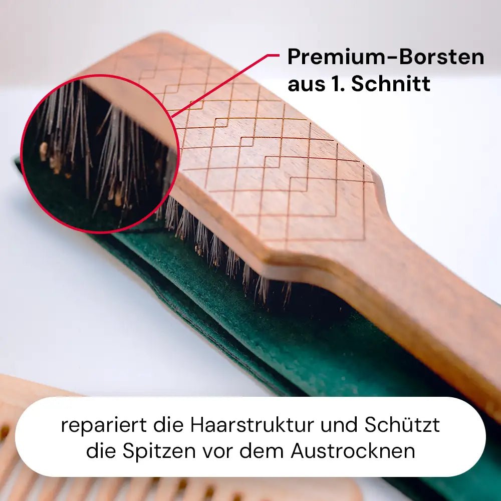 Natural Hair Brush mit Wildschweinborsten M2