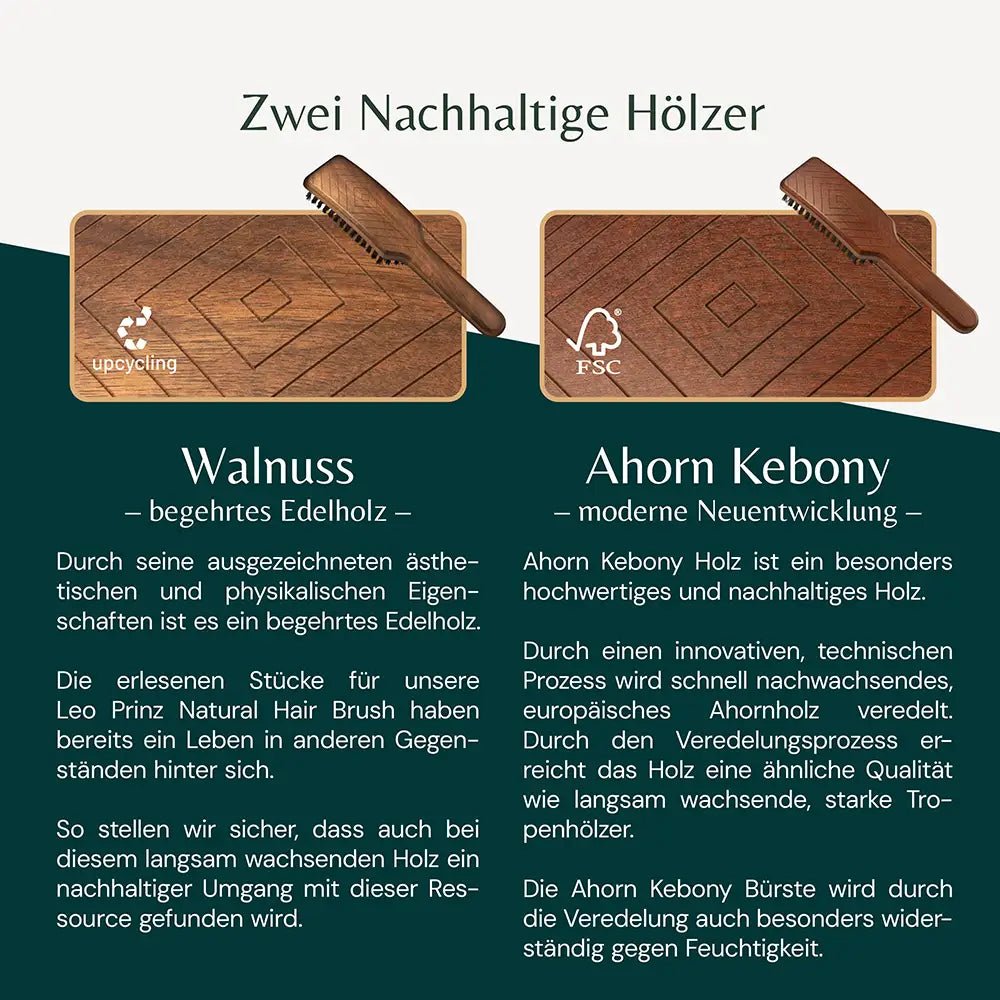 Natural Hair Brush mit Wildschweinborsten M1