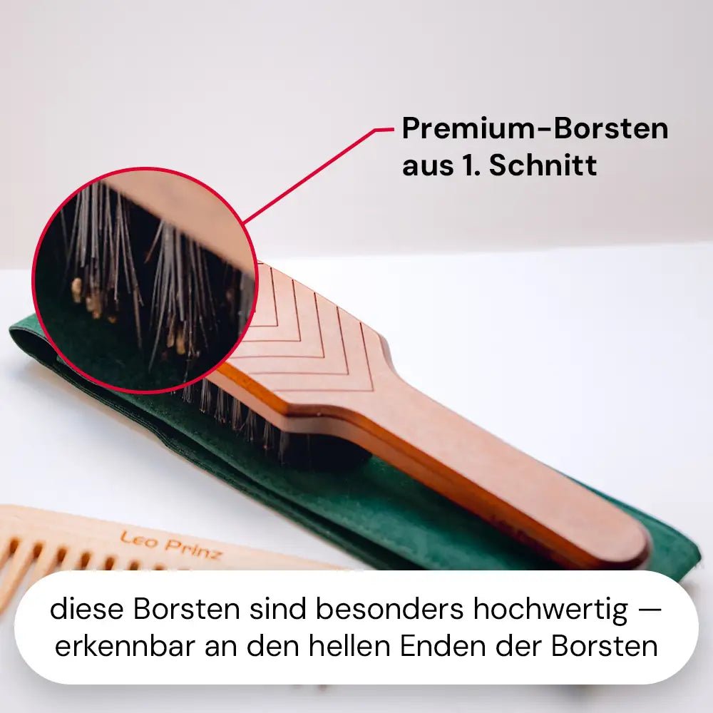 Natural Hair Brush mit Wildschweinborsten M3