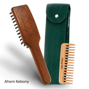 Natural Hair Brush mit handeingezogenen Wildschweinborsten