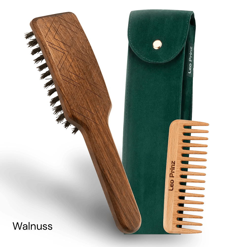 Natural Hair Brush mit handeingezogenen Wildschweinborsten