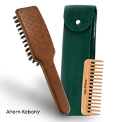 Natural Hair Brush mit handeingezogenen Wildschweinborsten