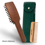 Natural Hair Brush mit handeingezogenen Wildschweinborsten