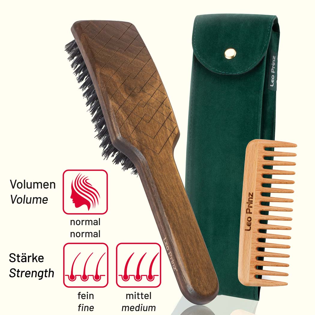 Natural Hair Brush Set M2